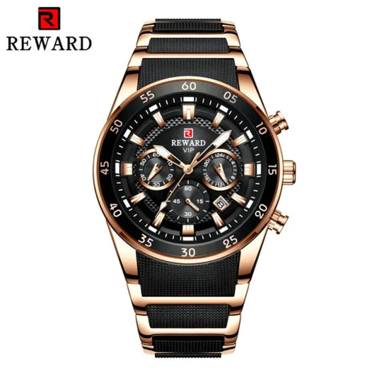 Reward Luxurious Luminous Chronographic Men's Timepiece with Premium Package .