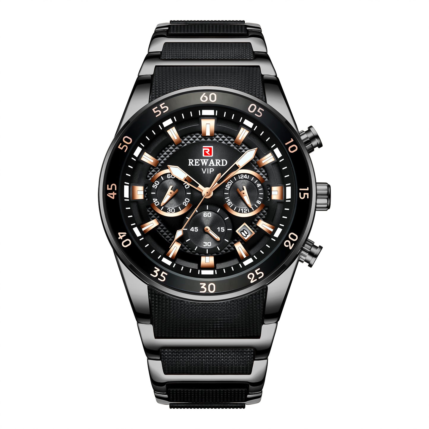 Reward Luxurious Luminous Chronographic Men's Timepiece with Premium Package .