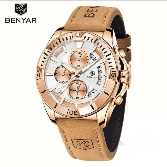 Sophisticated Stylish Benyar 5180  Men's Watch with Premium Box