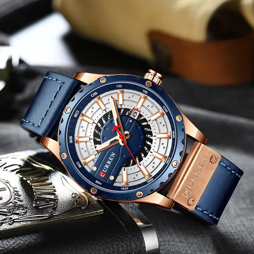CURREN Watches Leather-8374